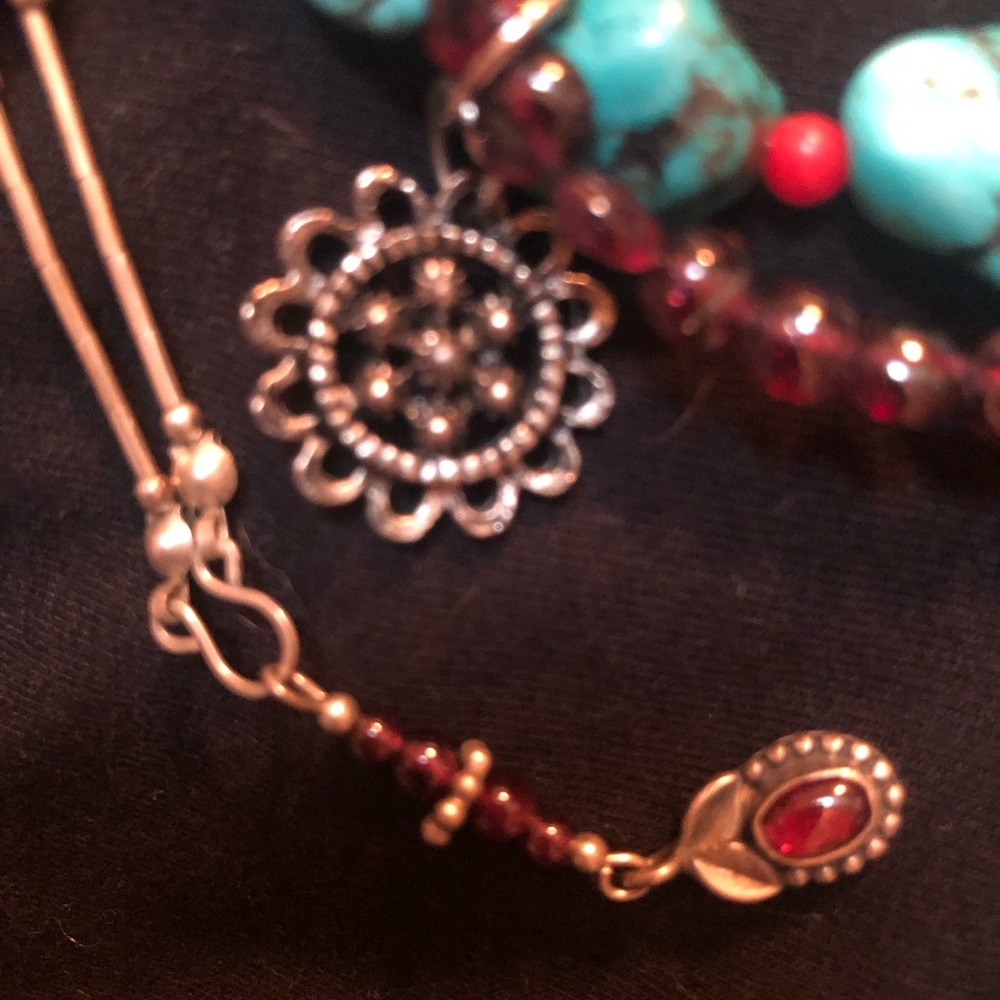 Turquoise Bracelet With Coordinating Necklace - image 6